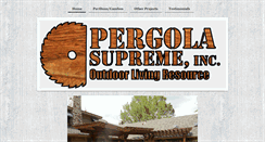 Desktop Screenshot of pergolasupreme.com